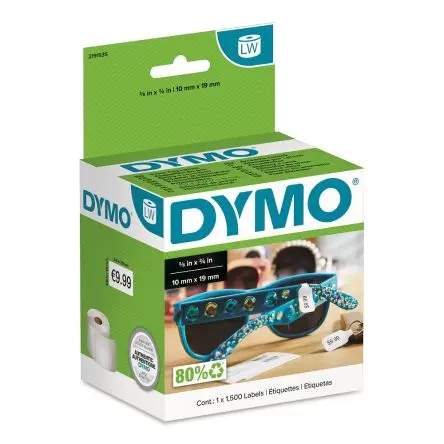 Produktfoto 1 von Dymo, Klebend Schwarz Vorbedrucktes Etikett, 50mm, 1500 pro Paket Stück
