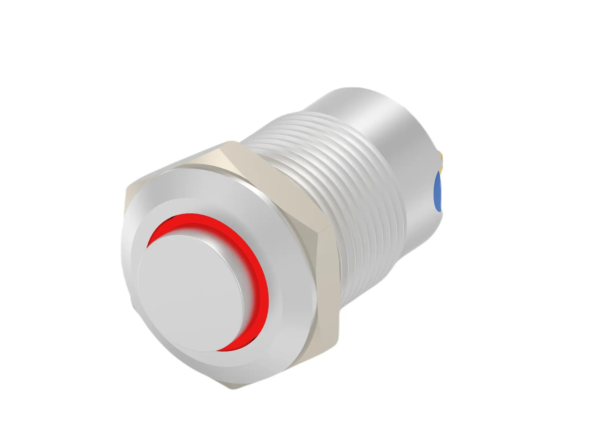 Produktfoto 1 von TE Connectivity AV12 Druckschalter Rot Beleuchtet Tastend Schraubanschlussklemme Ø 14 mm, SPST / 1 A 24 V dc 12 V ac,
