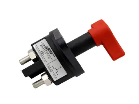 Produktfoto 1 von TE Connectivity KISSLING Series 35 Trennschalter 1-polig Mitte 400A Schwarz IP67, IP6K9 1-phasig