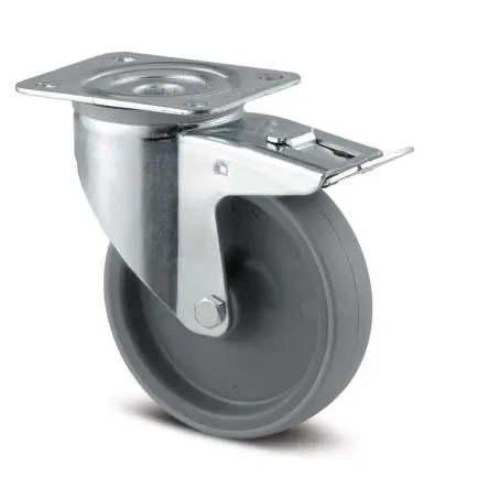Produktfoto 1 von Tente Feststehend Rolle, Rad ø 80 mm, 150 kg, Ges H. 108 mm