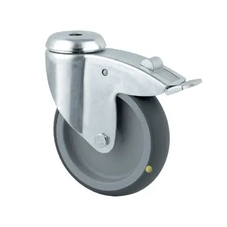 Produktfoto 1 von Tente Rolle, Rad ø 100 mm, 80 kg, Ges H. 135 mm, Rad B. 32 mm, Thermoplast-Gummi
