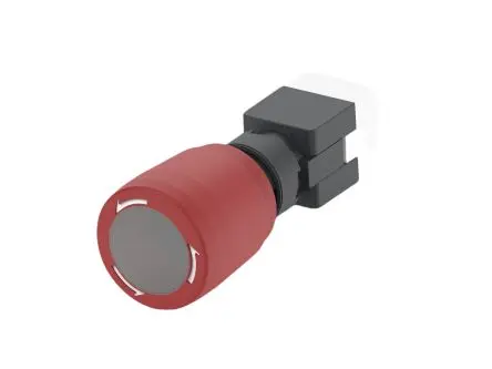 TE Connectivity PBES16 Not-Aus-Drucktaster, Frontplattenmontage, Ø 16 mm, SPST, Rot Beleuchtet IP65, 28mm, x 73.4 mm,