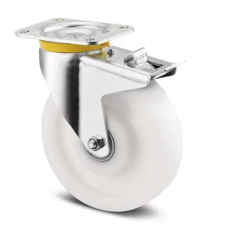 Produktfoto 1 von Tente Drehbar Rolle, Rad ø 200 mm, 1000 kg, Ges H. 240 mm, Rad B. 50 mm, Polyamid