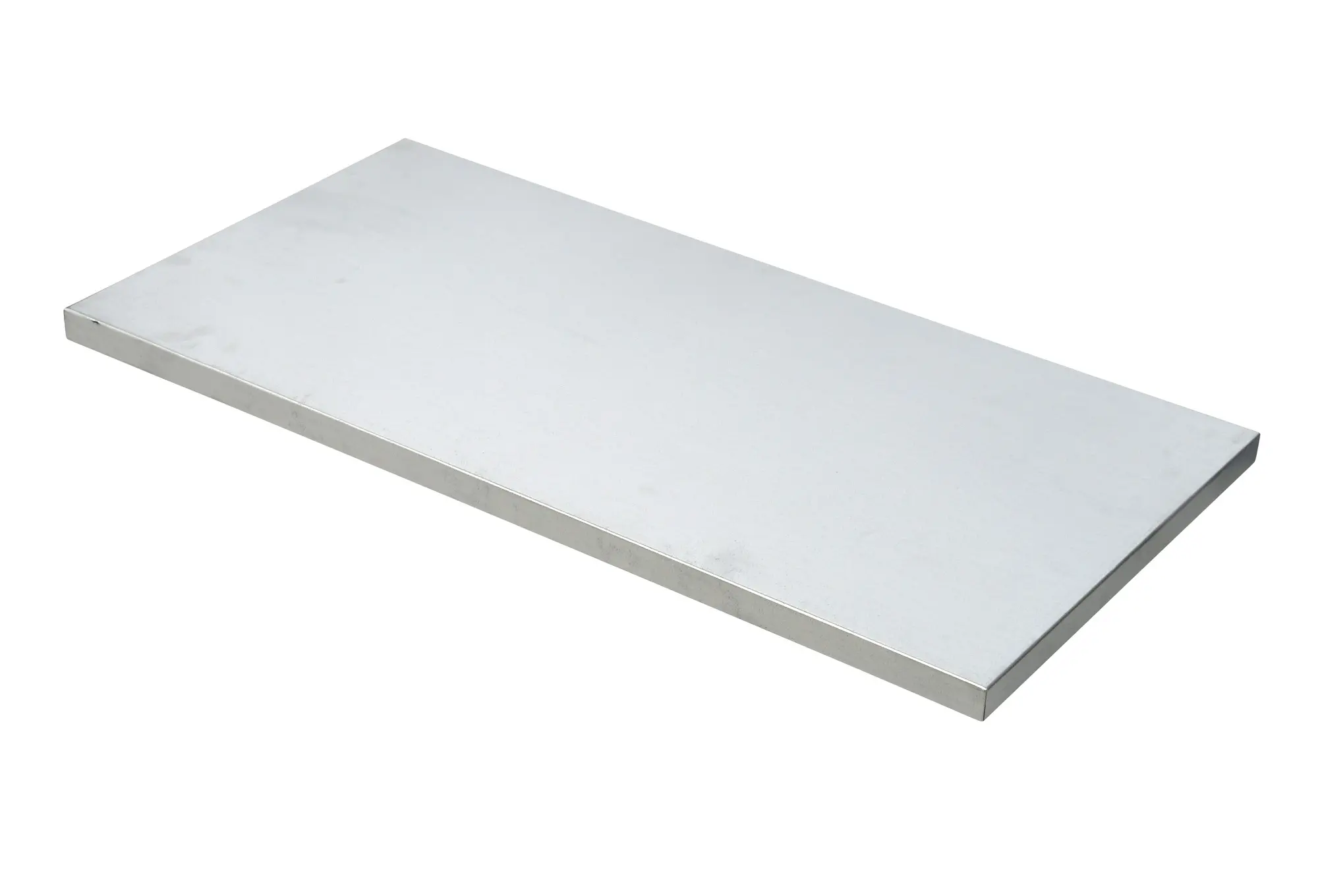 Toprax Ablagefach, 4 Regale, Galvanisierter Stahl, Silber x 870 mm, 440 mm, 200 kg Last