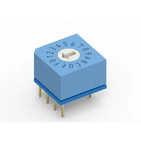 Produktfoto 1 von Würth Elektronik 16-Stufen 4285173109 Drehschalter / 150 mA Lot x 6.5 mm