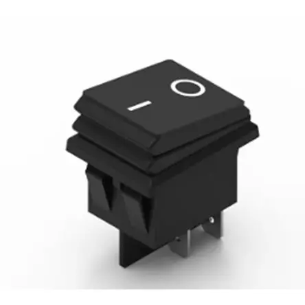 Produktfoto 1 von Würth Elektronik Direkt Wippschalter DPST DPST Kurzzeit-Aus-Ein, 10A, IP65
