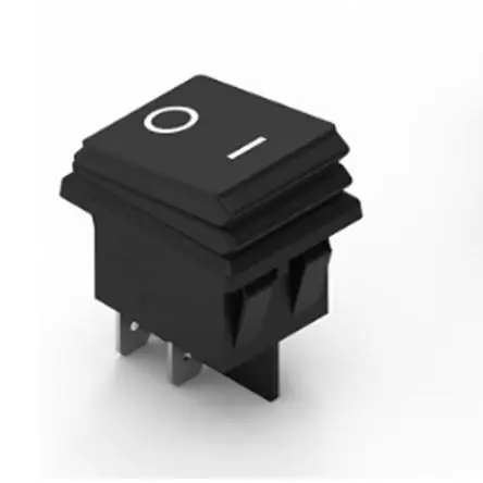 Produktfoto 1 von Würth Elektronik Direkt Wippschalter DPST DPST Kurzzeit-Aus-Ein, 10A, IP65