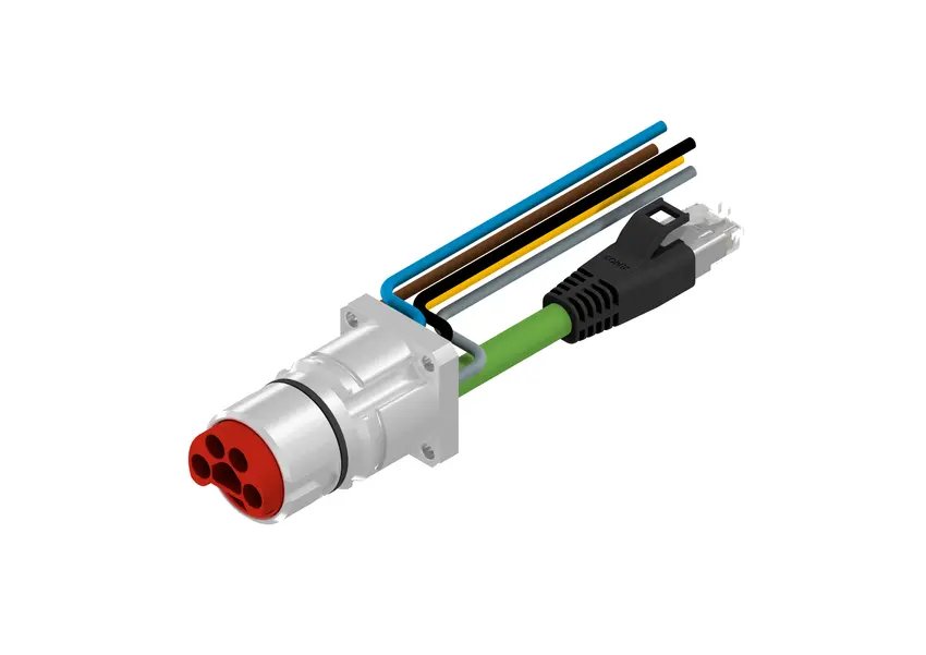 CONEC 58-22 23 mm B23 Anschluss Buchse 9-polig Stecker/Buchse 1.5A Frontplattenmontage IP40