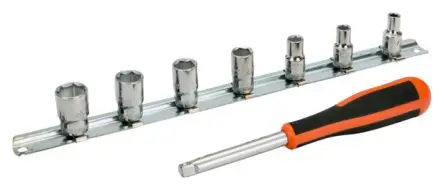 Produktfoto 1 von Bahco Steckschlüsselsatz 1/4 in Vierkant Sechskant 7-teilig