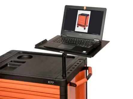 Produktfoto 1 von Bahco Werkzeugboxzubehör, Laptop-Tafel für HUB Werkzeugwagen