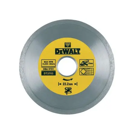 Produktfoto 1 von DeWALT DT3703 Diamant Ø 115 mm / Stärke 1.6 mm 1 pro Paket