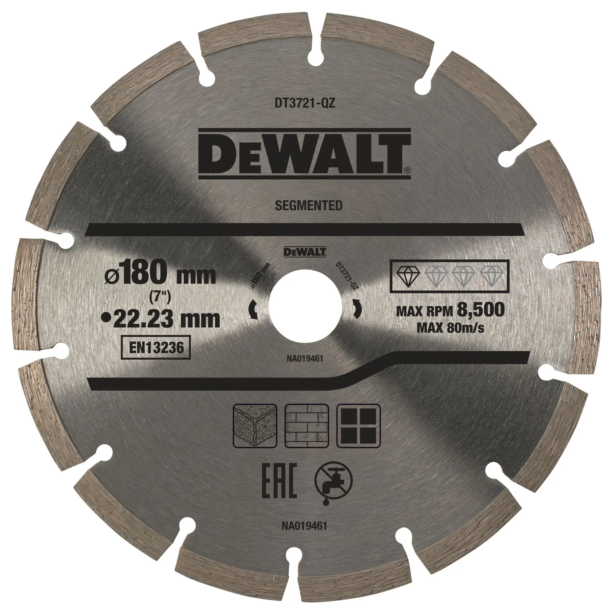 Produktfoto 1 von DeWALT Diamant Ø 180 mm / Stärke 2.4 mm