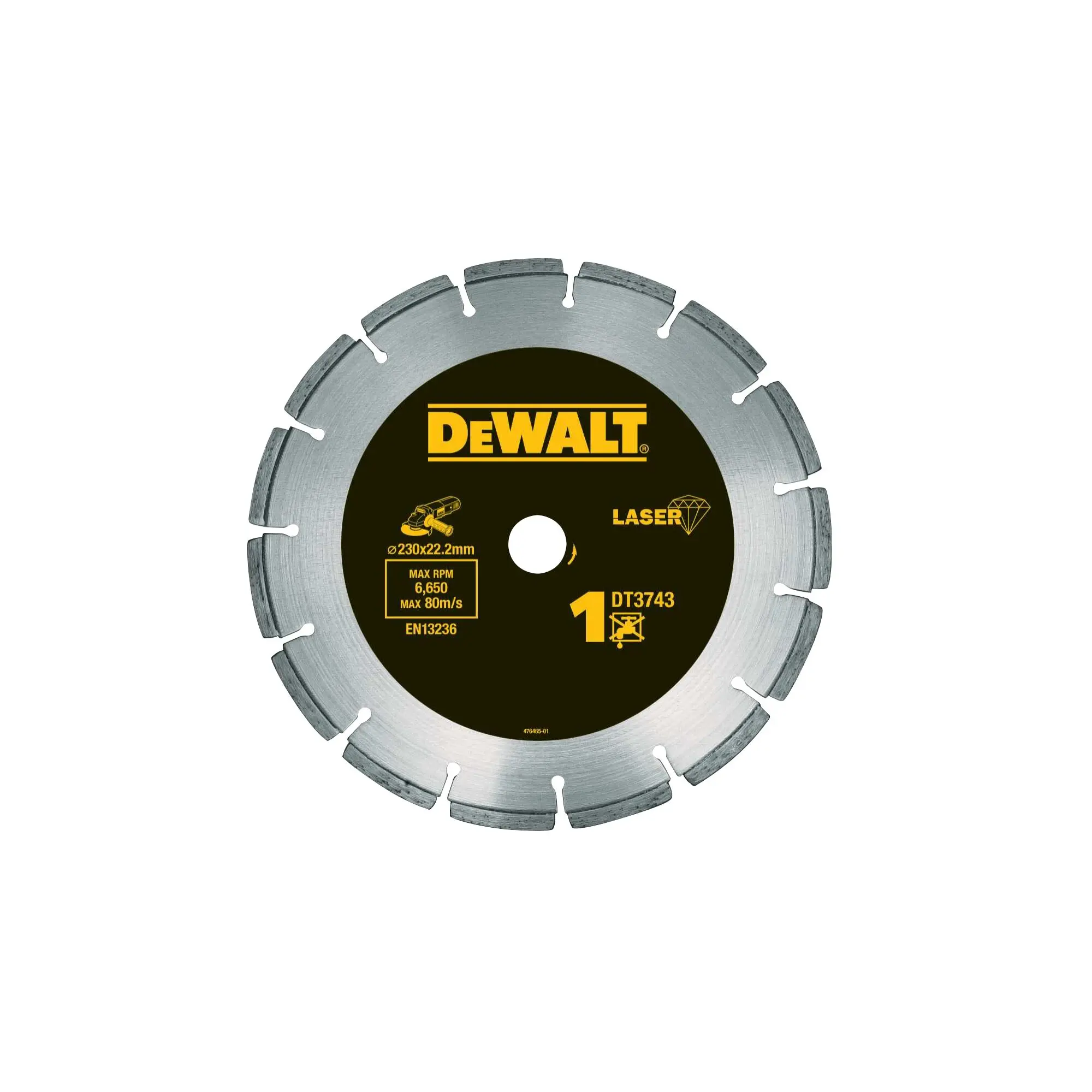 Produktfoto 1 von DeWALT DT37 Diamant Ø 230 mm, Korngröße 1 1 Per Pack