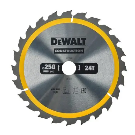 Produktfoto 1 von DeWALT 24 Hartmetall Multi-Material Kreissägeblatt, Ø 250 mm 1