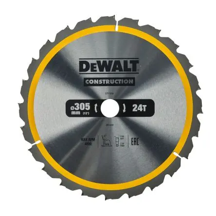 Produktfoto 1 von DeWALT 24 Hartmetall Multi-Material Kreissägeblatt, Ø 305 mm 1