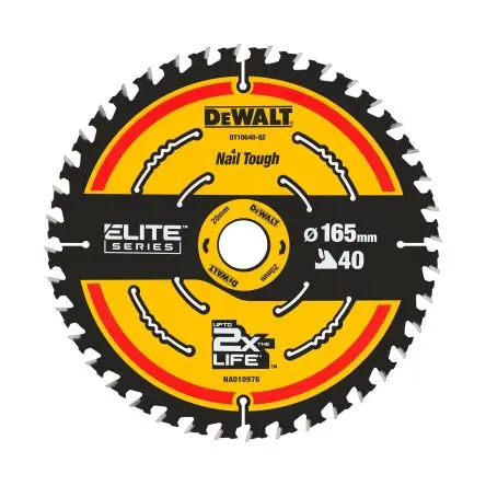 Produktfoto 1 von DeWALT 40 Holz Kreissägeblatt, Ø 165 mm 1