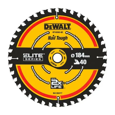 DeWALT 40 Hartmetall Multi-Material Kreissägeblatt, Ø 184 mm 1