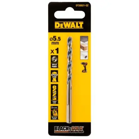 Produktfoto 1 von DeWALT HSS 5.5 mm, 1 Stück