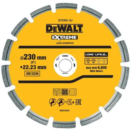 Produktfoto 1 von DeWALT DT37 Diamant Ø 230 mm, Korngröße 1 1 pro Paket