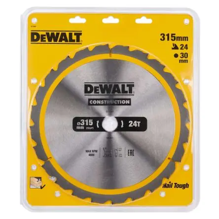 Produktfoto 1 von DeWALT 24 Hartmetall Multi-Material Kreissägeblatt, Ø 315 mm 1