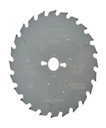 Produktfoto 1 von DeWALT 24 Hartmetall Holz Kreissägeblatt, Ø 250 mm 1