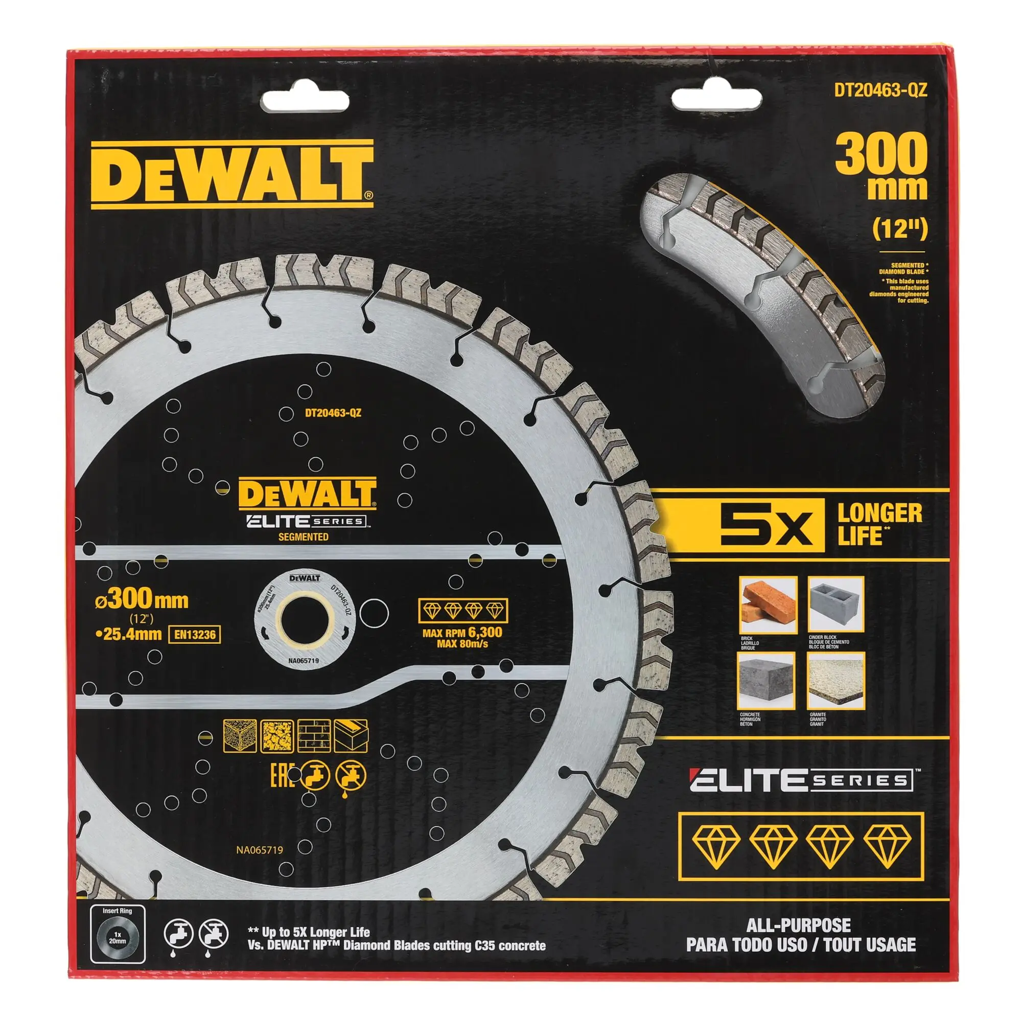 Produktfoto 1 von DeWALT Hartmetall Multi-Material Kreissägeblatt, Ø 300 mm 1