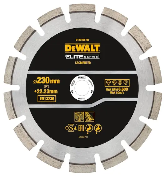 Produktfoto 1 von DeWALT DT204 Diamant Ø 230 mm, Korngröße 1 1 Per Pack
