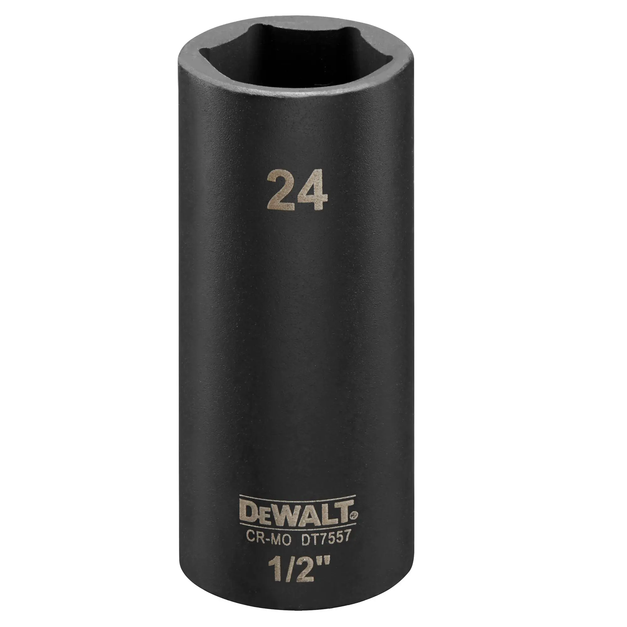 Produktfoto 1 von DeWALT 1/2 in, 24 mm Tiefschlag-Stecknuss Schlag-Steckschlüssel lang, 78 mm