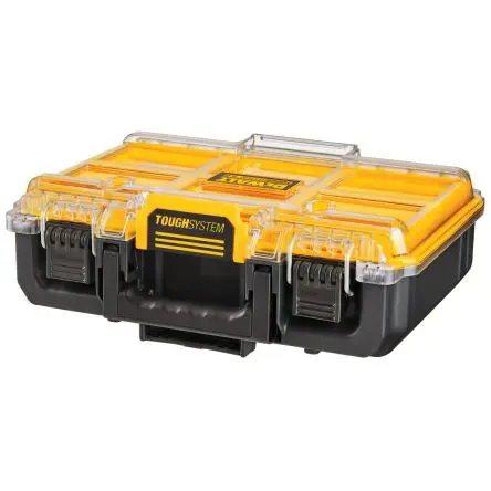 DeWALT Polypropylen Werkzeugbox, 2 Schubladen, L. 260 mm B. 26.2cm H. 127 mm, 1.7 kg mit Rädern
