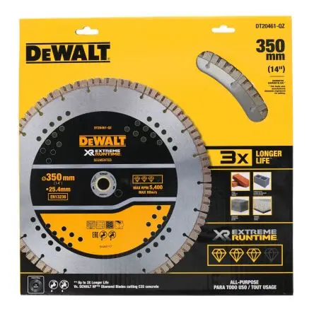 Produktfoto 1 von DeWALT Diamontspitze Multi-Material Kreissägeblatt, Ø 355 mm 1