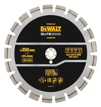 Produktfoto 1 von DeWALT Qualitätsstahllegierung Asphalt, Frischbeton Kreissägeblatt