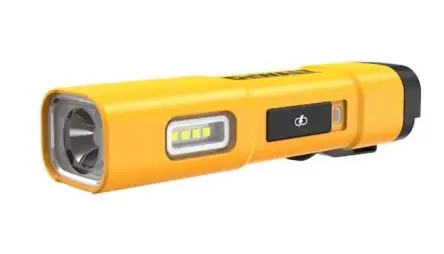 Produktfoto 1 von DeWALT DCL183-XJ LED LED-Taschenlampe Arbeitslicht, IP54 18V Wiederaufladbar 1200 lm, 36mm x 154 mm x 41 mm