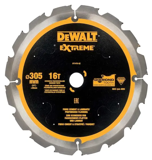 Produktfoto 1 von DeWALT Polykristalliner Diamant Multi-Material Kreissägeblatt, Ø 305 mm 1