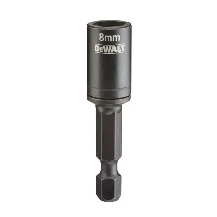 Produktfoto 1 von DeWALT 8 mm Sechskant Steckschlüssel-Handgriff, Länge 75 mm / Klinge 75 mm