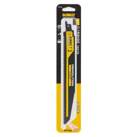 Produktfoto 1 von DeWALT Metall Holz Säbelsägeblatt / 6 TPI 230 mm 1