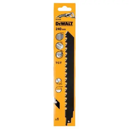 Produktfoto 1 von DeWALT Bimetall spezifisch Säbelsägeblatt / 25 TPI 235 mm 1