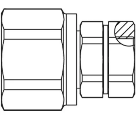 Produktfoto 1 von Parker QHPA Hydraulik-Schnellkupplung Stecker/Buchse Stahl, 3/4 in