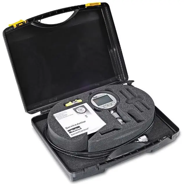 Produktfoto 1 von Parker SCJN Digitales Manometer LCD -1bar → 16bar ±0.5%, Ø 90mm Metall Gehäuse 1/4"