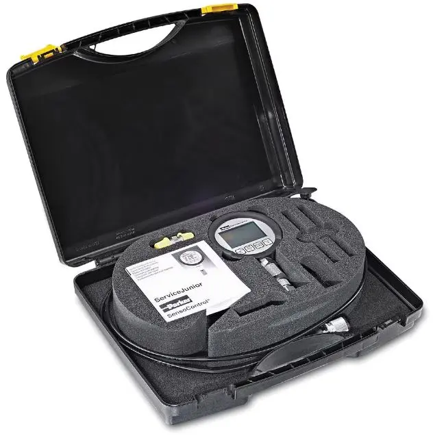 Produktfoto 1 von Parker SCJN Digitales Manometer LCD -1bar → 16bar ±0.5%, Ø 90mm 1/4"