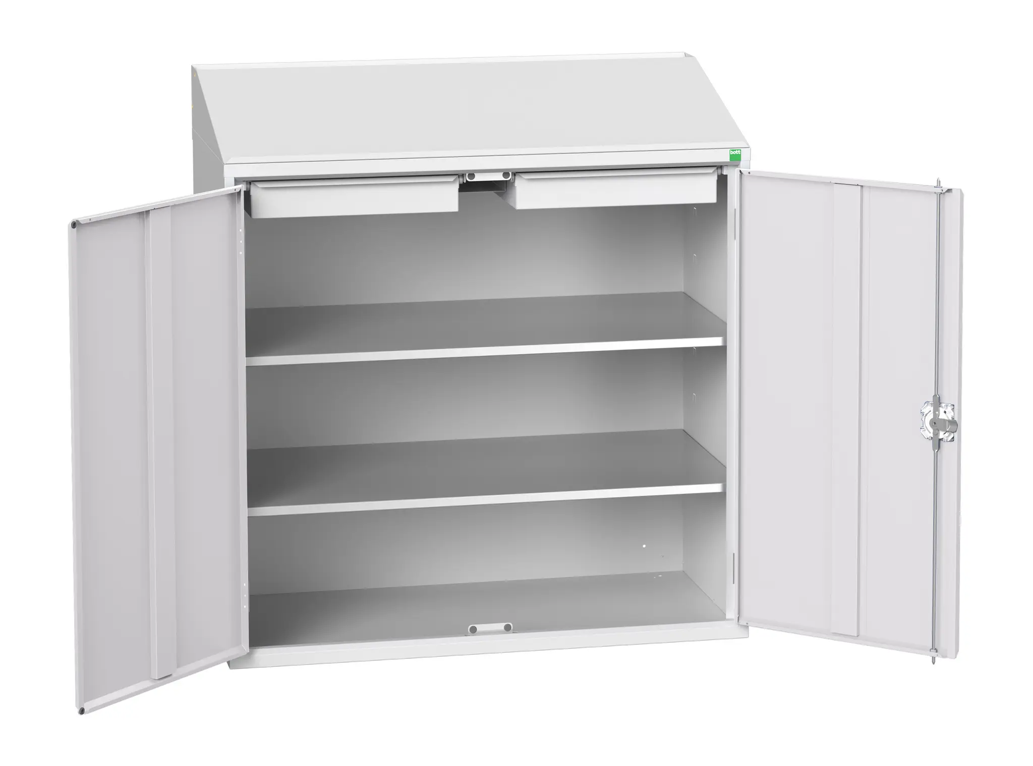 Produktfoto 1 von Bott Schrank Typ Regalschrank Freistehend 2 Tür/en 2 Regal/e 2 Schublade/n 1130 mm 1050 mm Ja 550 mm Stahlblech