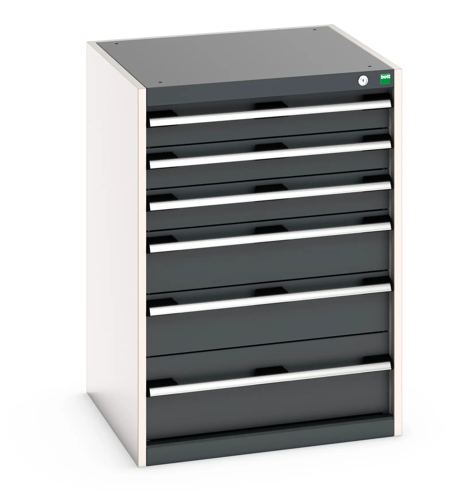 Produktfoto 1 von Bott Schrank Typ Schrank Freistehend 6 Schublade/n 900 mm 650 mm Ja 650 mm Stahlblech