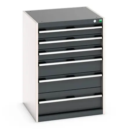 Produktfoto 1 von Bott Schrank Typ Schrank Freistehend 6 Schublade/n 900 mm 650mm Abschließbar 650 mm Stahlblech