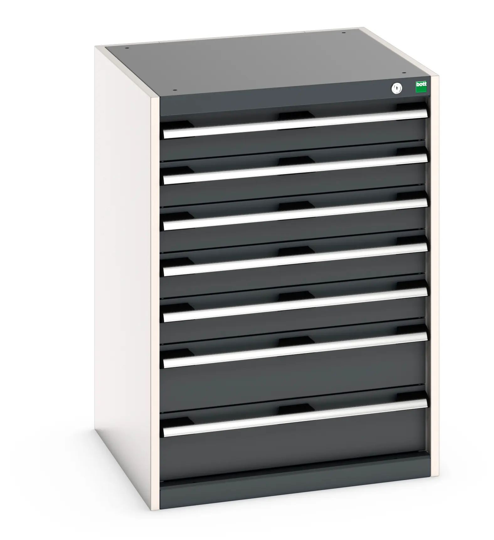 Produktfoto 1 von Bott Schrank Typ Schrank Freistehend 7 Schublade/n 900 mm 650 mm Ja 650 mm Stahlblech