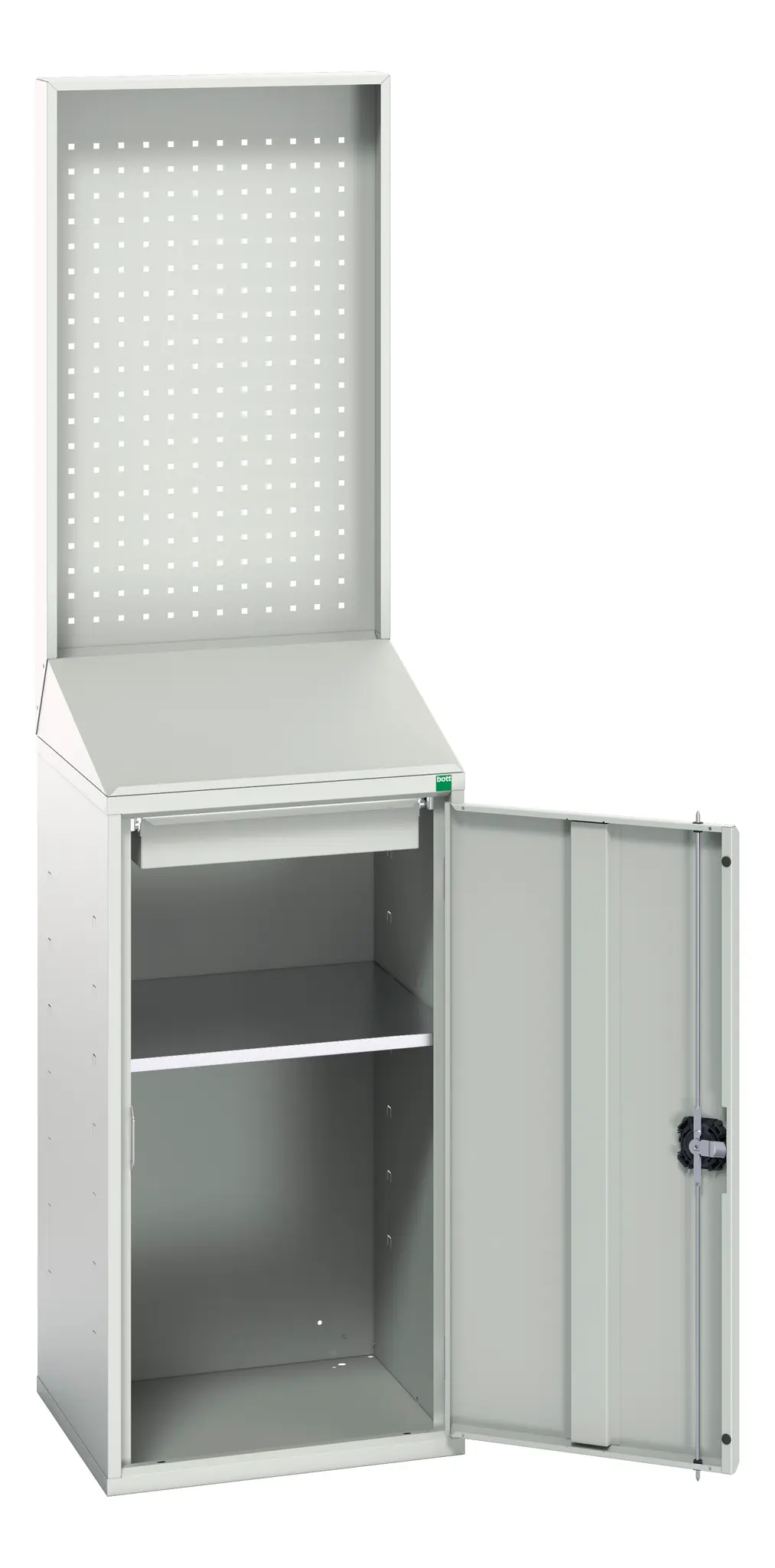 Produktfoto 1 von Bott Schrank Typ Regalschrank Freistehend 1 Tür/en 1 Regal/e 1 Schublade/n 2000 mm 525 mm Ja 550 mm Stahlblech