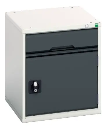 Produktfoto 1 von Bott Schrank Typ Schrank Freistehend 1 Tür/en 1 Regal/e 1 Schublade/n 600 mm 525mm Abschließbar 550 mm Stahlblech