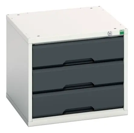 Produktfoto 1 von Bott Schrank Typ Schrank Freistehend 3 Schublade/n 450 mm 525mm Abschließbar 550 mm Stahlblech
