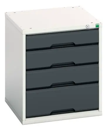 Produktfoto 1 von Bott Schrank Typ Schrank Freistehend 2 Tür/en 4 Regal/e 4 Schublade/n 600 mm 525mm Abschließbar 550 mm Stahlblech