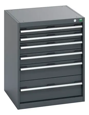 Produktfoto 1 von Bott Schrank Typ Schrank Freistehend 6 Schublade/n 800 mm 650mm Abschließbar 650 mm Stahlblech