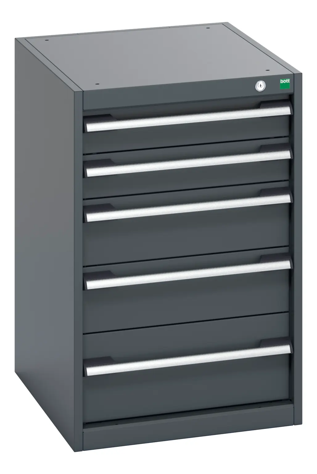 Produktfoto 1 von Bott Schrank Typ Schrank Freistehend 5 Schublade/n 800 mm 525 mm Ja 650 mm Stahlblech
