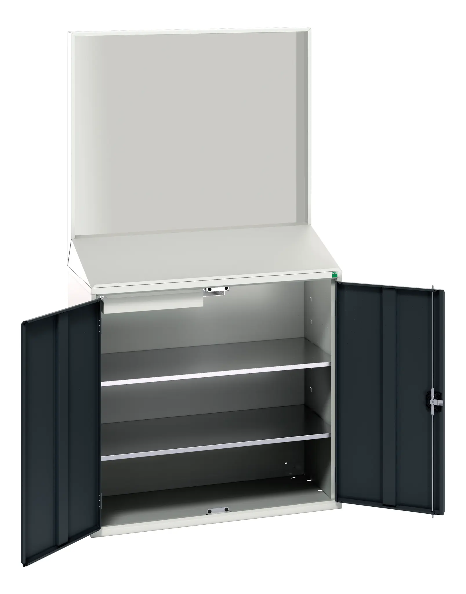 Produktfoto 1 von Bott Schrank Typ Regalschrank Freistehend 2 Tür/en 2 Regal/e 1 Schublade/n 2000 mm 1050 mm Ja 550 mm Stahlblech
